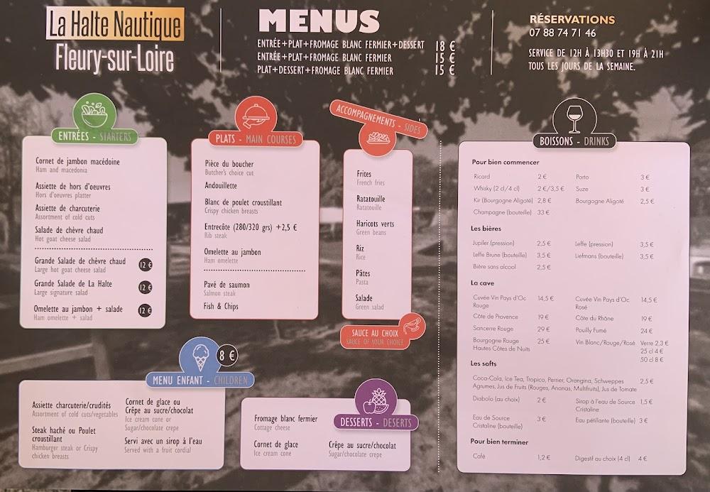 La Guinguette de Fleury - Menu Image 1